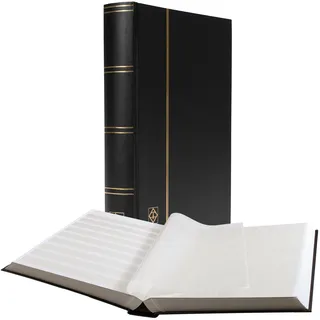 Leuchtturm Briefmarken Einsteckbuch BASIC, Einband unwattiert in Schwarz, DIN A
