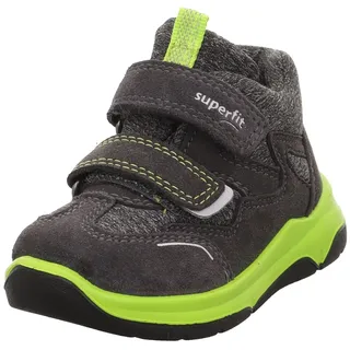 Superfit Jungen Cooper Sneaker, GRAU/HELLGRÜN 2000, 25 EU Schmal
