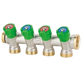 EFFEBI Trinkwasserverteiler mit DVGW-Zulassung - 4-fach Verteiler