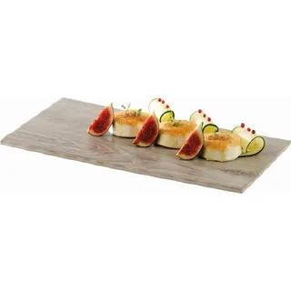 APS GN 1/3 Tablett DRIFTWOOD, 32,5 x 17,6 cm, Höhe 1,5 cm, Melamin, Holzoptik, mit Antirutsch-Füßchen