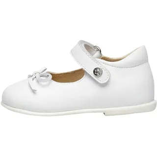 NATURINO Ballerinas mit Schleife Weiß/Silber 19