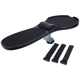 Mendler 2in1 Armauflage mit Mauspad HWC-N76, Tisch-/Armlehnen-Mousepad Gelenkstütze Handgelenkkissen ergonomisch 90° verstellbar