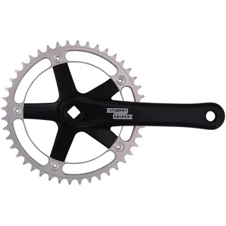 STURMEY ARCHER Kettenradgarnitur "FCT 64" 44 Zähne silber / schwa