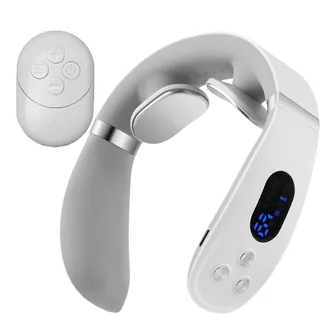 Kustimantu Tiefes Gewebe Nackenmassagegerät | Nackenmassagegerät mit Wärme und Puls-Technologie - Wellness-Zubehör für Frauen und Männer