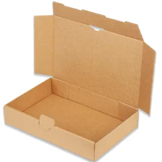 kartonprimus Maxibriefkartons 240 x 160 x 45 mm MB-3 braun Maxibrief Karton Faltschachtel stabil Versandkarton für Post DHL Versand DIN A5 Warensendung Büchersendung Versandschachtel (50 Stück)