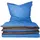 Renforcé blau/anthrazit 155 x 220 cm + 80 x 80 cm