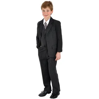 Anzug FAMILY TRENDS "im 5-teiligen Set" Gr. 104, EURO-Größen, schwarz Herren Anzüge im eleganten Look