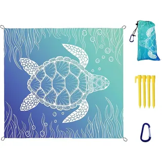 Generisch 7WUNDERBAR Picknickdecke Stranddecke sandfrei Strandmatte Ultraleicht Outdoor-Decke Strandtuch für Strand,Camping,Wandern und Picknick,Outdoor Decke Wasserdicht 200x140cm