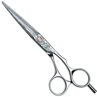 Kasho Damascus Haarschneideschere 6,0 Zoll Offset