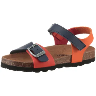 Kidsworld Riemchensandale Blau/Orange 28