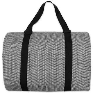 jilda-tex Picknickdecke Campingdecke XXL Matte 200x200 cm Strandmatte wasserdicht sandfest (Chillout-Anthrazit)