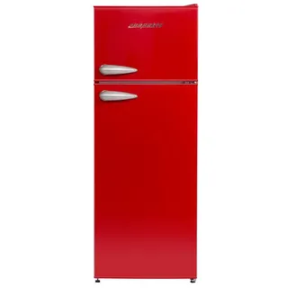 KS144VR Retro-Kühl-Gefrierkombination (213 l, 1450 mm hoch, Rot)