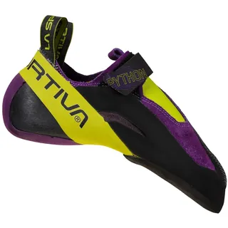 La Sportiva Python Lila - Sensibler vielseitiger Kletterschuh, Größe EU 37.5 - Farbe Purple - Lime Punch - 37.5 EU