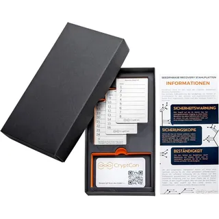 Crypto Seed Phrase Steel Plates