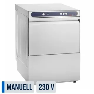 GastroHero Geschirrspülmaschine ECO 50x50 cm Korbmaß, mit Reiniger- | Klarspüldosierer, Made in Europe,