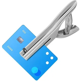 Csparkv - Locher aus Metall, 3 mm, silberfarben – Locher – Hochleistungslocher – Bürozubehör – Idealer Locher für Akten