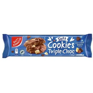 Gut&Günstig Soft Cookies Triple Choc Kekse 175,0 g, 1 St.