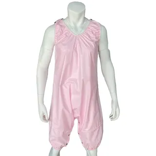 Haian PVC AB Unisex Strampler mit Schnappverschluss im Schritt (Babyrosa, 3XL)