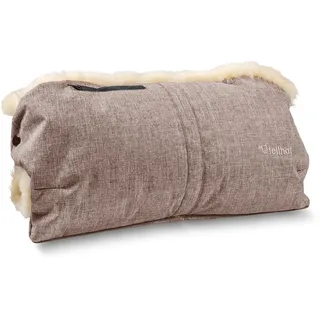 Fellhof Kinderwagen Handwärmer, Handmuff (Beige-melange)