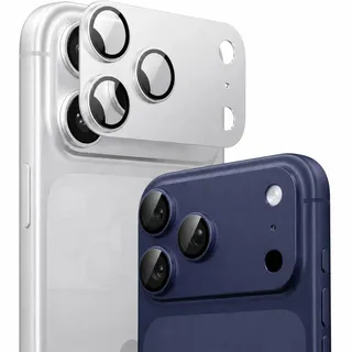 TORRAS für iPhone 17 Pro Max Kameraschutz [Nr.1 Militärtaugliche Bruchsicherheit] Kratzfest & HD-Klare Kamera schutz für iPhone 17 Pro Max,9H+ Härte & Einfache Montage,Silber