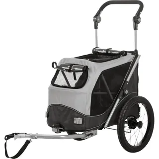 Trixie Hundeanhänger M grau/schwarz