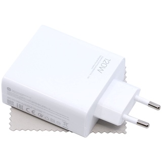 Ladegerät für Original Xiaomi MDY-13-EE 120W für Xiaomi 14 Pro, 13T Pro, 13 Pro, Mi 10 Ultra, Mi Mix 4, Redmi Note 13 Pro Plus 5G, 12 Pro+ (ohne Kabel) Fast Hyper Charge mit mungoo Displayputztuch