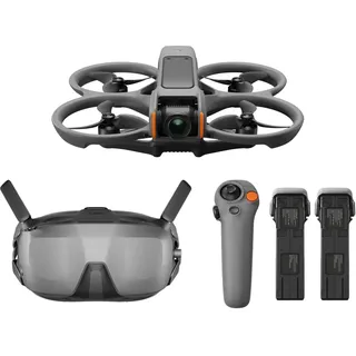 DJI Avata 2 Fly Smart Combo (drei Akkus), FPV-Drohne mit Kamera 4K | Inkl. Goggles N3 und RC Motion 3, immersiver Flug, mit Propellerschutz, einfache Flips/Rollen