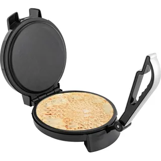 Gojoy Roti Maker 1200W Elektrischer Edelstahl Doppelseitige Heizung Temperatur Einstellbar, für Tortillas, Tacos,