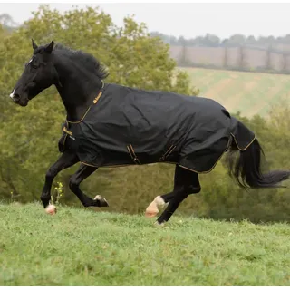 Bucas Irish Turnout Regendecke 50g 145 cm Schwarz/Gold