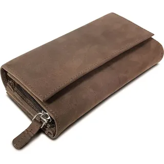 ROYALZ Orelia Vintage Geldbörse Damen Portemonnaie montana braun