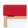 90 x 190 - 100 x 200 cm red deep