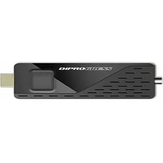 DIPROGRESS Terrestrischer DIPROGRESS HDMI Stick TV DVB-T2 H.265 HEVC 265 10 Bit DPT210HA Digitaler Decoder schwarz