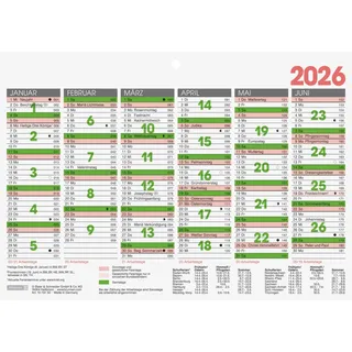 Brunnen Tafelkalender A5 quer