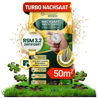 HEIMwert Rasensamen Rasensamen Nachsaat Grasssamen schnellkeimend 1kg