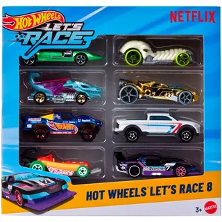 Hot Wheels Spielzeug-Auto Let ́s Race, (Set, 8-tlg), Sortierte Lieferung - Abbildungen dienen als Beispiele! bunt