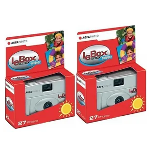 AgfaPhoto Einwegkamera LeBox 400 27 Outdoor (2-er Set bis zu 54 Aufnahmen)