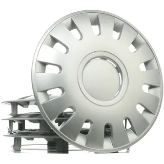 LEOPLAST Radkappe 15" Zoll Radzierblenden Satz Radblende silber CAPRI 15