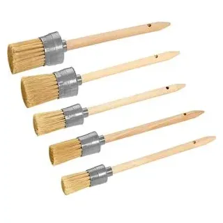 Böttcher-AG Malerpinsel Set, 5-teilig, Ø 20-35mm, Ringpinsel, Mischborste, für Farbe und Lasur