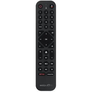 waipu.tv Fernbedienung mit Hintergrundbeleuchtung, Bewegungssensor und Schnellwahltasten für waipu.tv Box & Stick (2.Generation) (Ersatzteil)