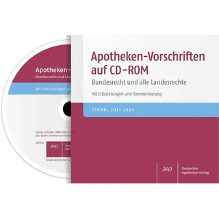 Deutscher Apotheker Vlg Apotheken-Vorschriften auf CD-ROM V2/2024 / Deutscher Apotheker Vlg / CD