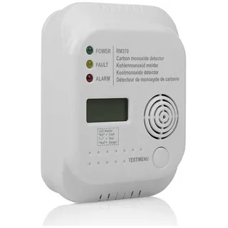 Intelligenter Kohlenmonoxidmelder Mit Lcd-bildschirm, 85 Db Alarm, Für Räume Von 20 Bis 40 M2, Einfache Installation - Rm370