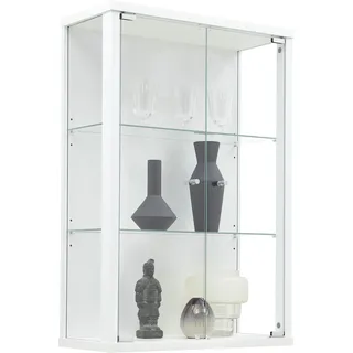 fif Möbel Vitrine OPTIMA 56 x 25,2 x 82 cm Weiß