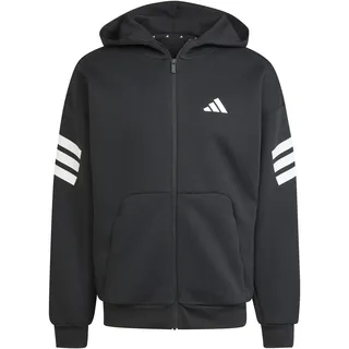 adidas Future Icons 3-Streifen Reißverschlusspullover Black XL