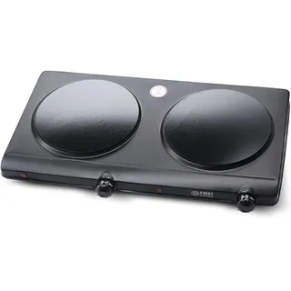 First Austria TZS First Austria Kochfeld Doppelt, Kochplatte Schwarz