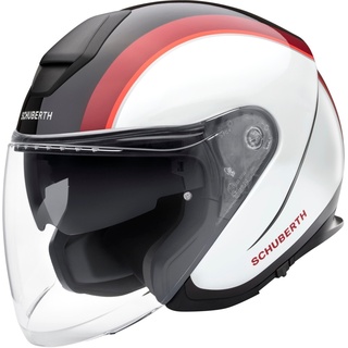 Schuberth M1 Pro Outline Jethelm, rot, Größe 53 für Männer