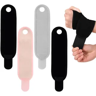 MENUY 4 Stück Handgelenkstütze, Handbandage Handgelenk, Verstellbare Bandage Handgelenk, Atmungsaktiv & Komfortabel, Für Linke & Rechte Hand, Ideal für Fitness, Sport und Alltag