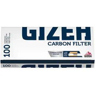 Gizeh 50 Boxen (5000) Carbon Filter, Zigarettenhülsen mit Aktivkohlefilter, 100 Stück pro Box