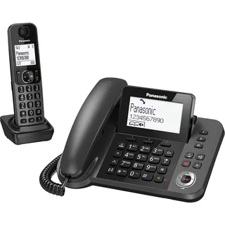 Panasonic KX-TGF320EXM, Telefon, Schwarz,