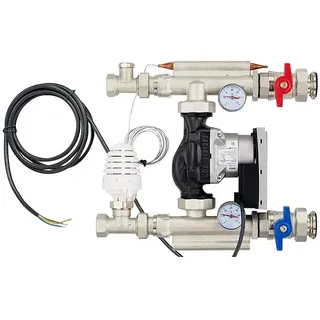 Kompakt-Regelstation / Festwertregelset für Fußbodenheizung - mit Pumpe Wilo Yonos Para RS25/6
