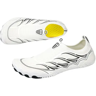 barfuss schuhe damen leder 39, Barfußschuhe Damen 39 Rutschfest Outdoor Zehenschuhe Schnell Trocknend Atmungsaktiv Wasserschuhe Aquaschuhe Leicht Sommer Barfuss Schuhe Fitnessschuhe Unisex Breite Füße - 44 EU